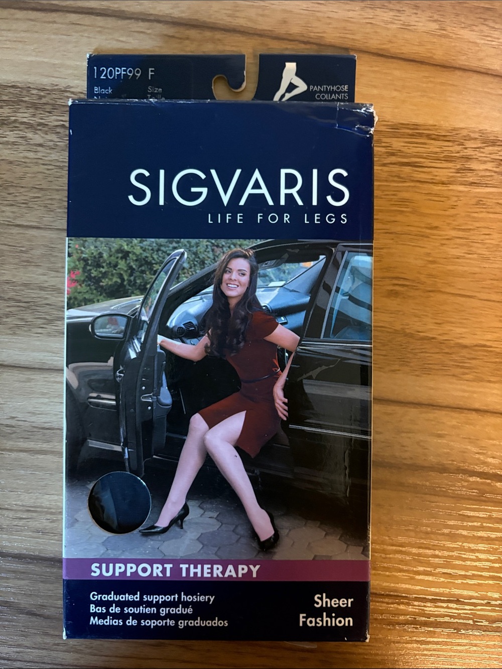 SIGVARIS Sheer Fashion Support Therapy Pantyhose - Black